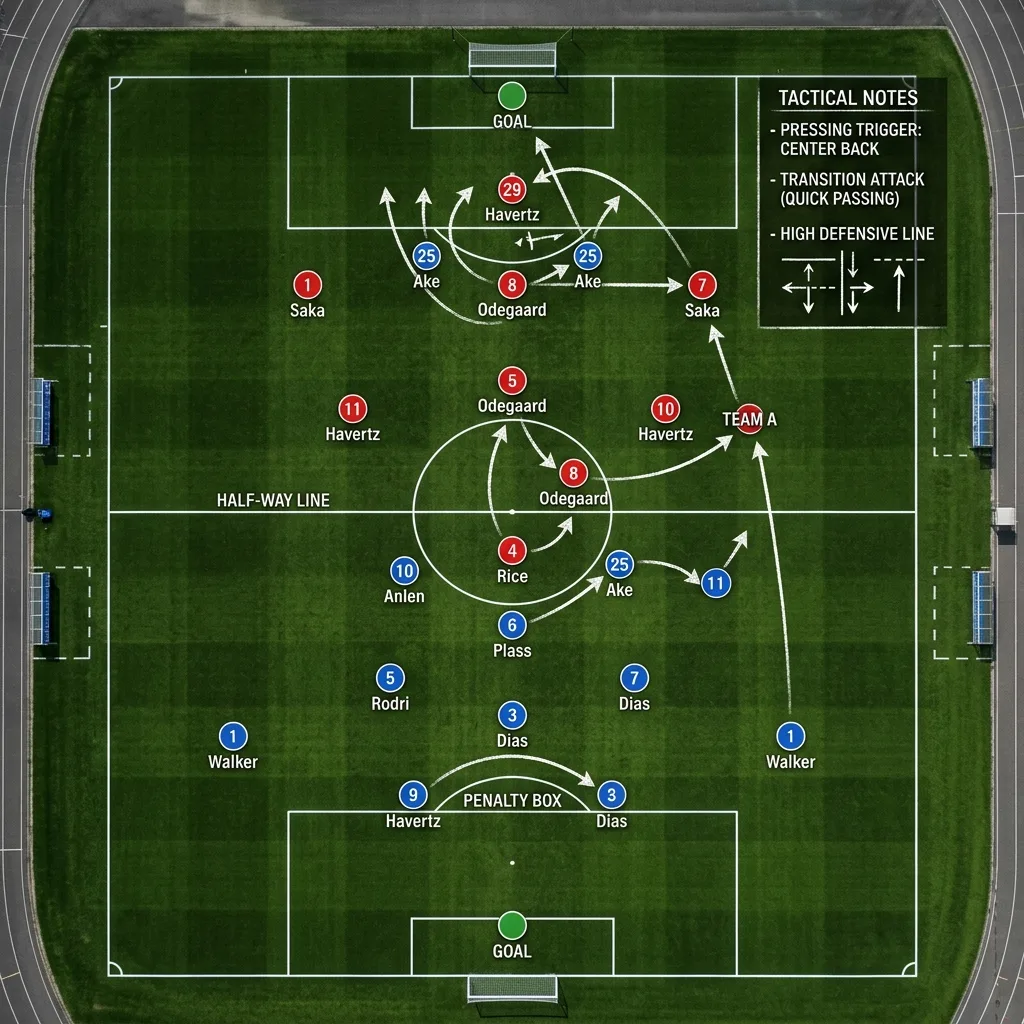 Football tactical formation pitch analysis